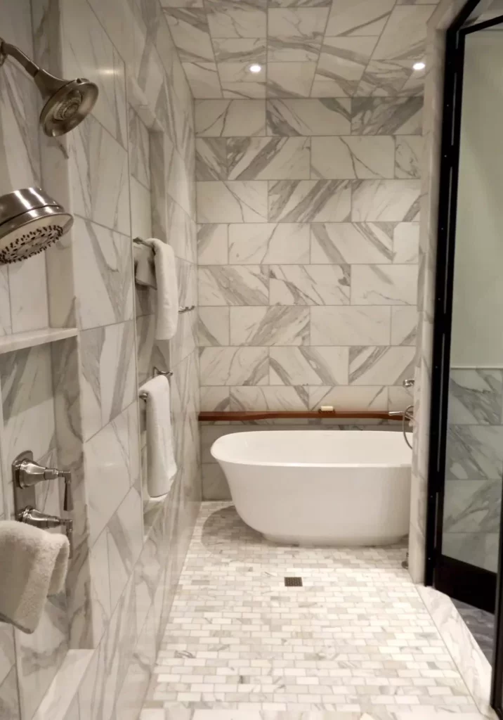 Shower - Contemporary Bathroom Remake